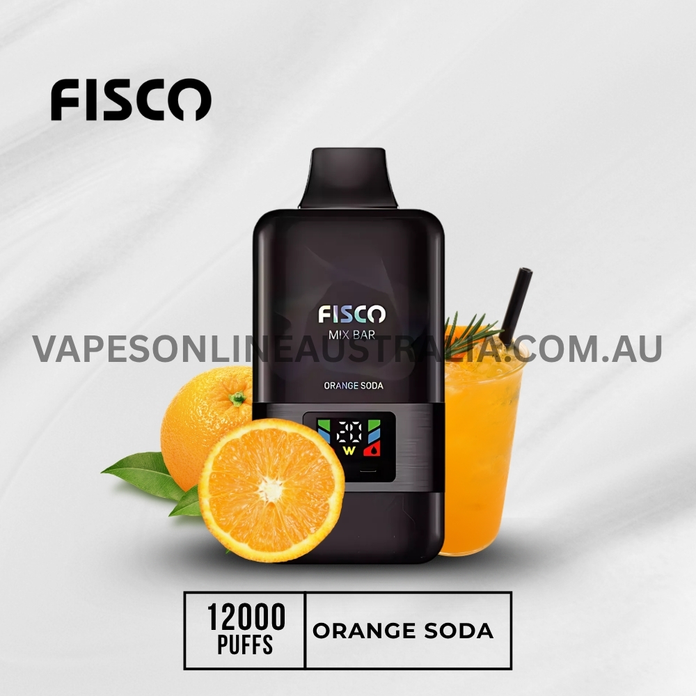 FISCO Mix Bar 12000 Puffs Orange Soda FISCO Mix Bar 12000 Puffs Orange Soda