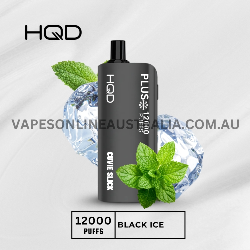 HQD Cuvie Slick Plus 12000 Puffs Black Ice HQD Cuvie Slick Plus 12000 Puffs Black Ice